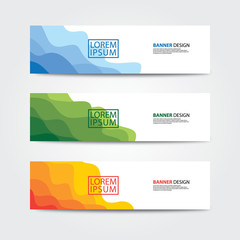 Wall Mural - abstract banner design template. web banner design vector.