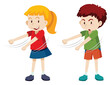 © blueringmedia - Boy and girl floss dancing