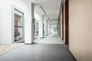 empty hall in the modern office building.