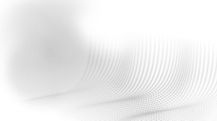 Wall Mural - abstract technology dot wire frame polygon geometry perspective background in half tone color theme.