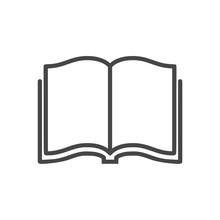 Open Book Logo, Book Icon