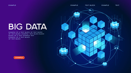 Wall Mural - big data web banner