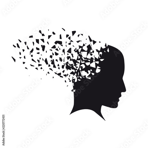 Concept Of Stress And Problems On The Mind Vector Broken Sketch Style Stock Vector Adobe Stock