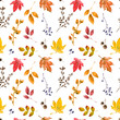 Warm autumn seamless pattern