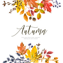 Warm Autumn Floral Background