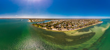 Aerial Drone View Of South Part Of Bribie Island, Queensland, Australia