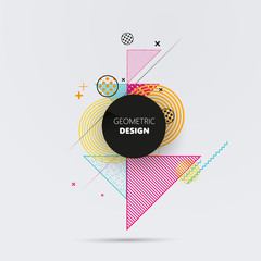 Wall Mural - vector of abstract geometric pattern and background