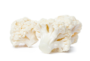 Sticker - Cauliflower. Piece isolated on white.