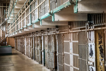 Alcatraz Prison Cells In San Francisco, California, USA