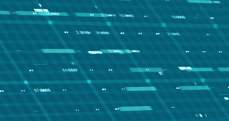 Wall Mural - Abstract digital data background, 3D rendering