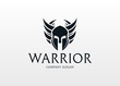 Warrior Logo. Modern warrior logo design template for a sport team