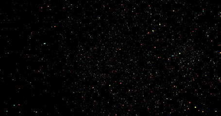 Wall Mural - Fireworks on a black background