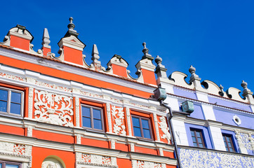 Sticker - Details of houses in Zamosc, Poland