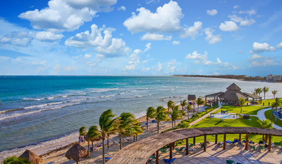 Poster - People at a Tropical Beach Resort