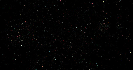 Wall Mural - Fireworks on a black background