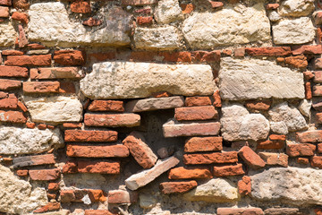 Wall Mural - Rough old brick and stone wall texture