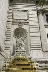 Poster - The exterior of New York's public library
