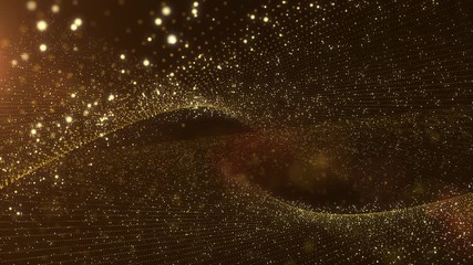Wall Mural - gold glitter vintage light background suitable for wedding christmas festive video