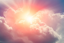 Heaven Cloud Sky Sunny Bright For Future Wealth Fortune Day Concept