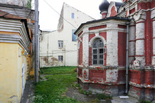 The Lower St. Nicholas Church In Smolensk, Russia. Backyard.