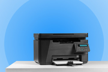 Printer, copier, scanner. Office table