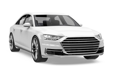 Luxury Sedan Car Isolated