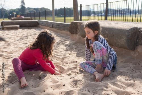 girls sand pit