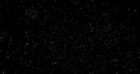 Wall Mural - Fireworks on a black background
