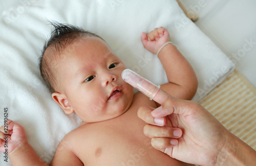 finger brush for baby tongue