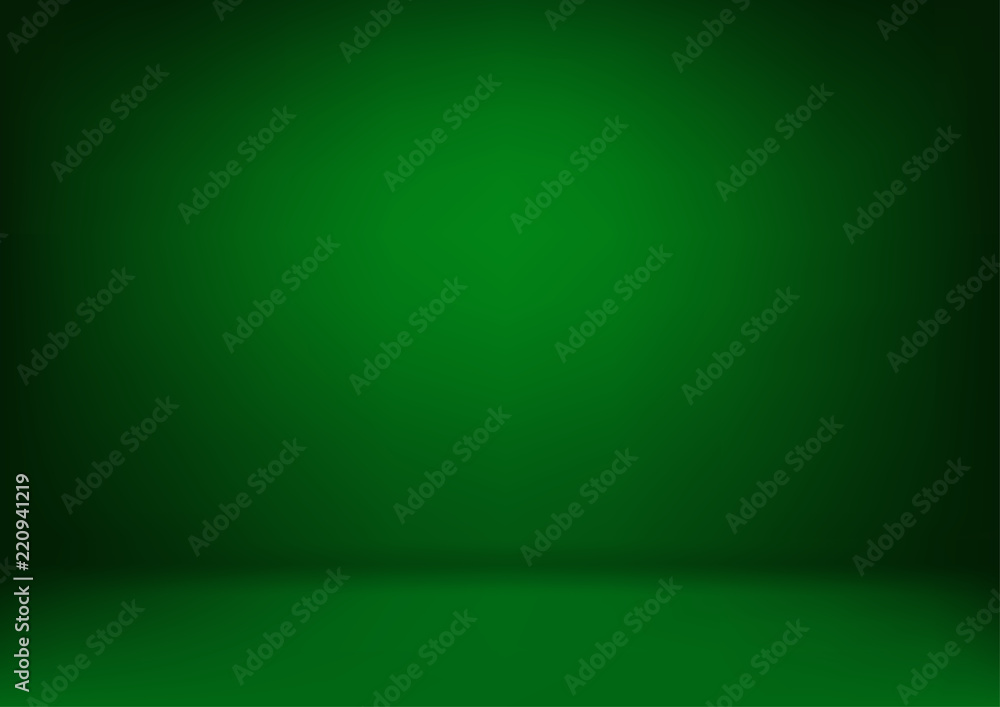 Luxury green abstract background. Christmas Valentines layout design,studio,room. Business report with smooth circle gradient color. Vector illustration - obrazy, fototapety, plakaty 
