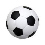 Fototapeta  - soccer ball on white
