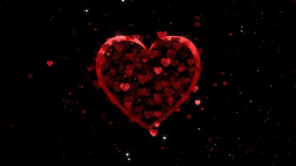 Wall Mural - wedding hearts love background