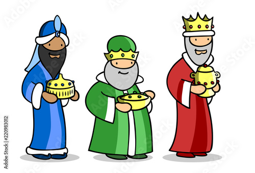 Cuadros en Lienzo Die heiligen drei Könige zu Weihnachten