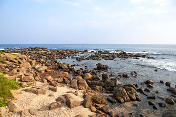 Wall Mural - sea landscape, large stones in the Indian Ocean