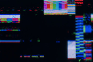 Wall Mural - pixel pattern of a digital glitch / abstract background, pattern of a digital glitch.