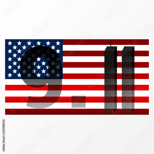 Fotografia 9/11 Patriot Day, September 11. "We Will Never Forget".