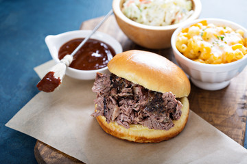 Bbq brisket sandwich