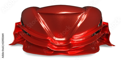 sport car whith no brand in a white background Lerretsbilde