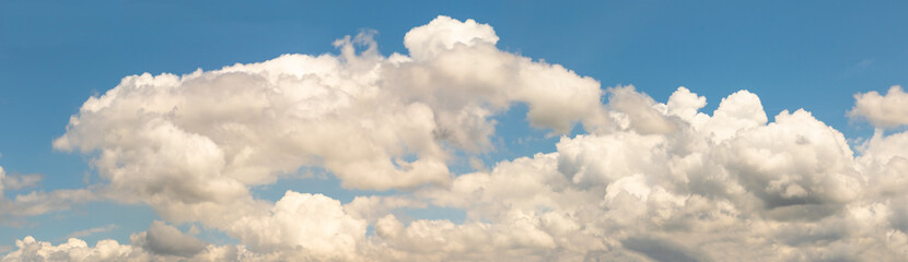 Wall Mural - fantastic soft white cloud against blue sky