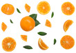 © Alexander - Sliced of tangerine isolated on white, top view