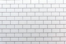 Background From A Clean White Tiled Wall