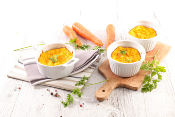 carrot and pumpkin flan