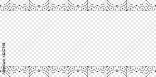 Download Halloween rectangle double up and down spiderweb border ...