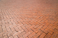 Red Brick Paving Stones Floor