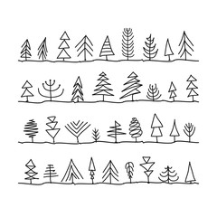 Abstract trees collection