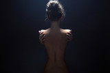 nude body girl. Naked woman back