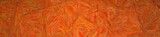 Fototapeta Desenie - Illustration of orange Textured Impasto banner background.