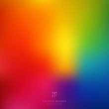 Abstract Smooth Blurred Colorful Bright Rainbow Color Gradient Mesh Background