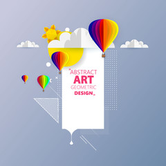 Wall Mural - awesome origami abstract vector art. can be use frame for your text.