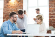 © opolja - Business people meeting good teamwork in office.Teamwork successful Meeting Workplace strategy Concept.